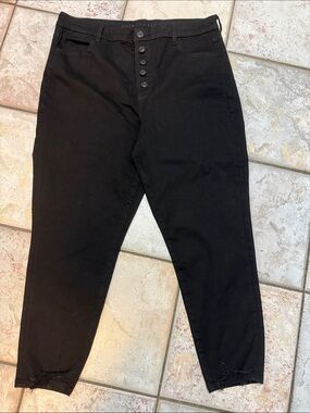 American Eagle Outfitters Black Button-Fly Chinos NWOT 18R